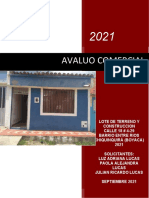 Avaluo Luz Adriana Lucas Cortes Calle 18 # 4-29 Barrio Entre Rios Chiquinquirá