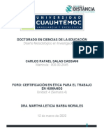 4.2 Certificación en Ética para El Trabajo en Humanos - Salas Carlos