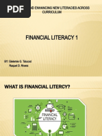 Financial Literacy 1: Building and Enhancing New Literacies Across Curriculum