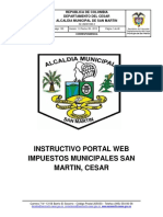 Guia Portal Web Impuesto Ica, Reteica y Autorretencion de Ica Municipio de San Martin, Cesar