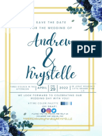 Andrew Krystelle: For The Wedding of Save The Date