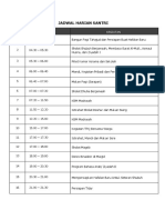 Jadwal Harian Santri