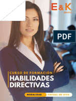 CURSO DE FORMACION EN HABILIDADES DIRECTIVAS