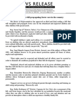 NR # 2418B MAY 28, 2011 House Approves Bill Propagating Foster Care in The Country