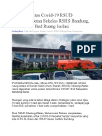 Wow! Fasilitas Covid-19 RSUD Cikalong Wetan Sekelas RSHS Bandung, Tersedia 42 Bed Ruang Isolasi