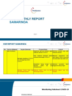 HSE Monthly Report