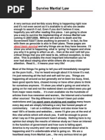 Understanding and Survival in Martial Law (USA)