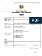 Institusi Latihan Kementerian Belia Dan Sukan Ujian 2: (TEST 2)