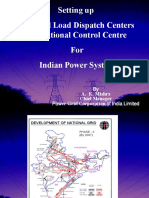 Setting Up Regional Load Dispatch Centers and National Control Centre For Indian Power System