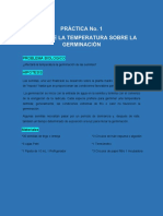 Diagrama de Flujo Practica 1 EFECTO DE LA TEMPERATURA SOBRE LA GERMINACIÓN