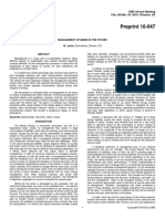 Preprint 10-047: Management of Mines in The Future M. Javier, Enviromine, Denver, CO