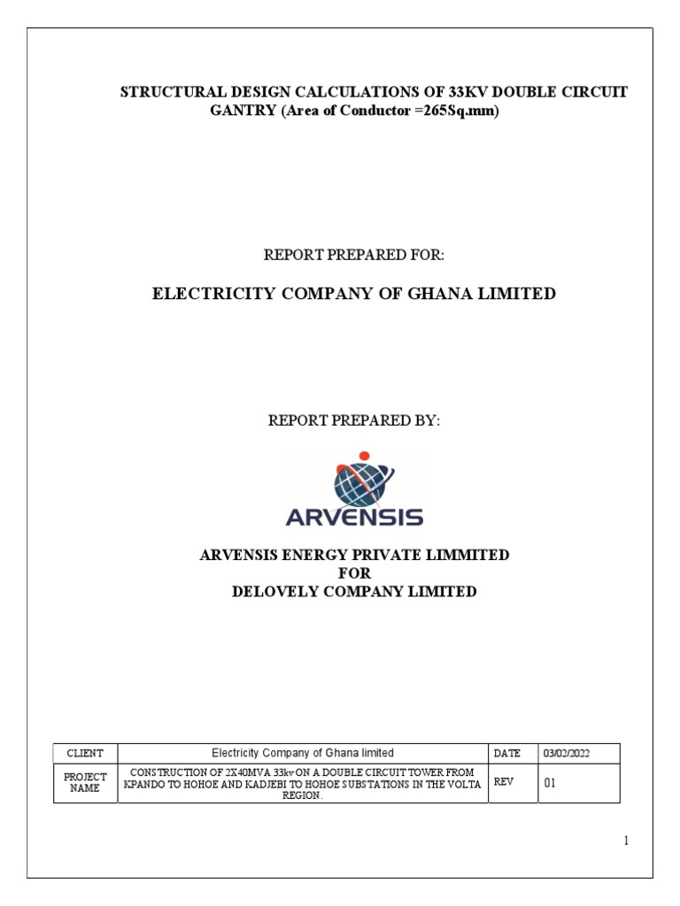 33KV Gantry Structure | PDF | Electrical Conductor | Electrical Substation