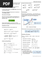 Differential Calculus Lecture Notes