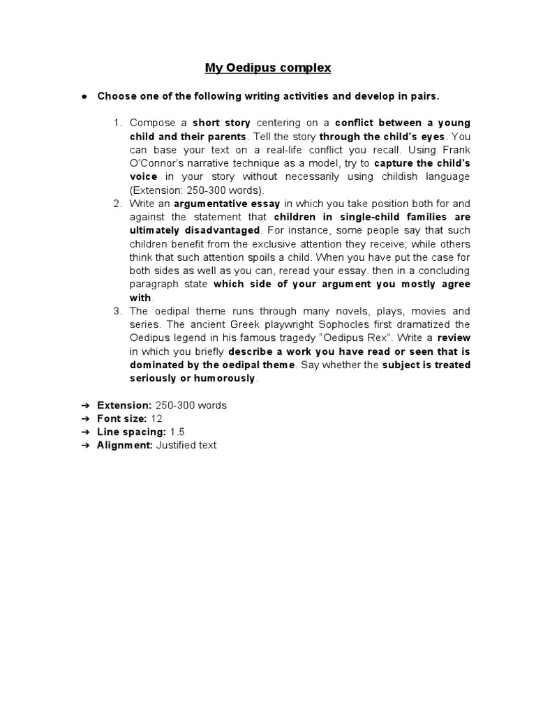 Exploring the Oedipus Complex in Families | PDF | Psychological ...
