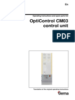 Opticontrol Cm03 Control Unit: Operating Instructions and Spare Parts List