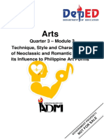 Arts9 - q3 - Mod3 - Techiques, Style of Neoclassic and Romantic Arts and Its Influence - CO