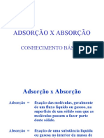 Adsorção X Absorção