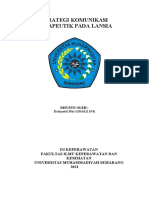 Komunikasi Terapeutik untuk Mengurangi Nyeri pada Lansia