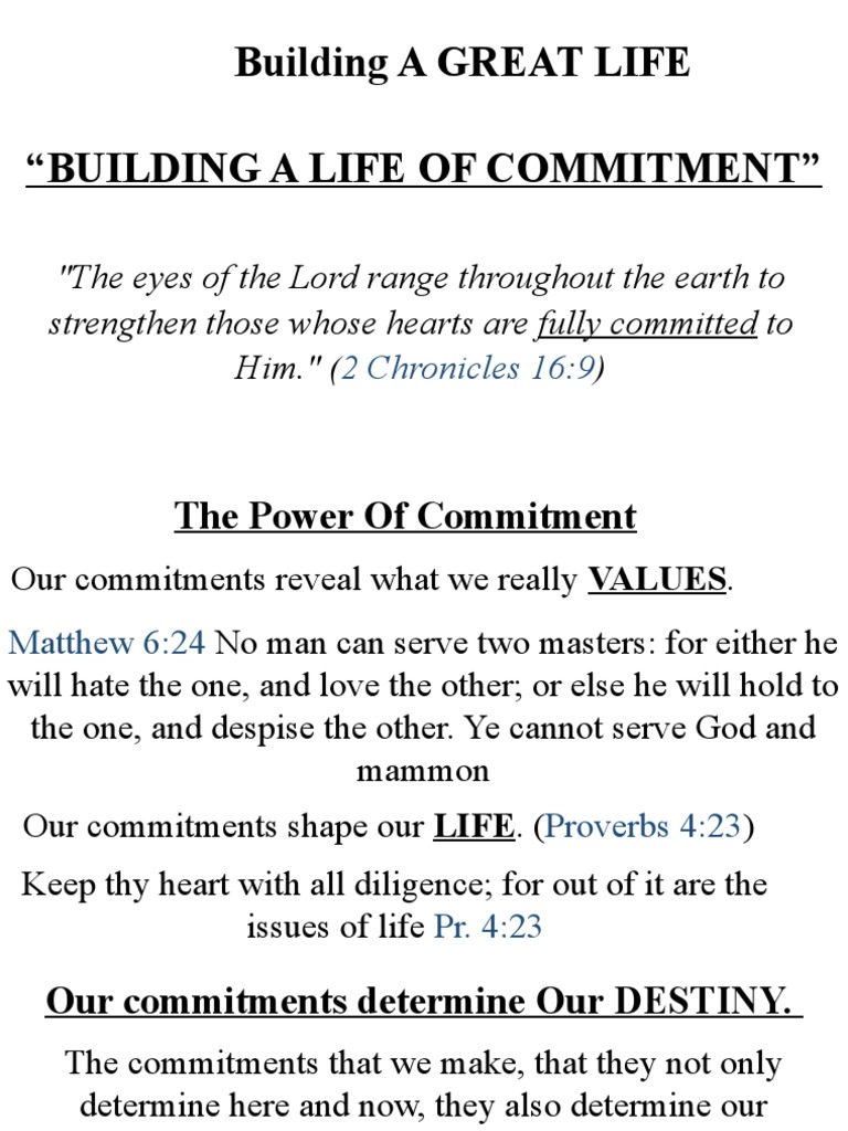 Commitment to God: Building a Life | PDF | Abrahamic Religions | Theology