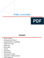 HTML 5 and CSS3