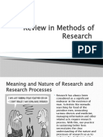 Review in Methods of Research