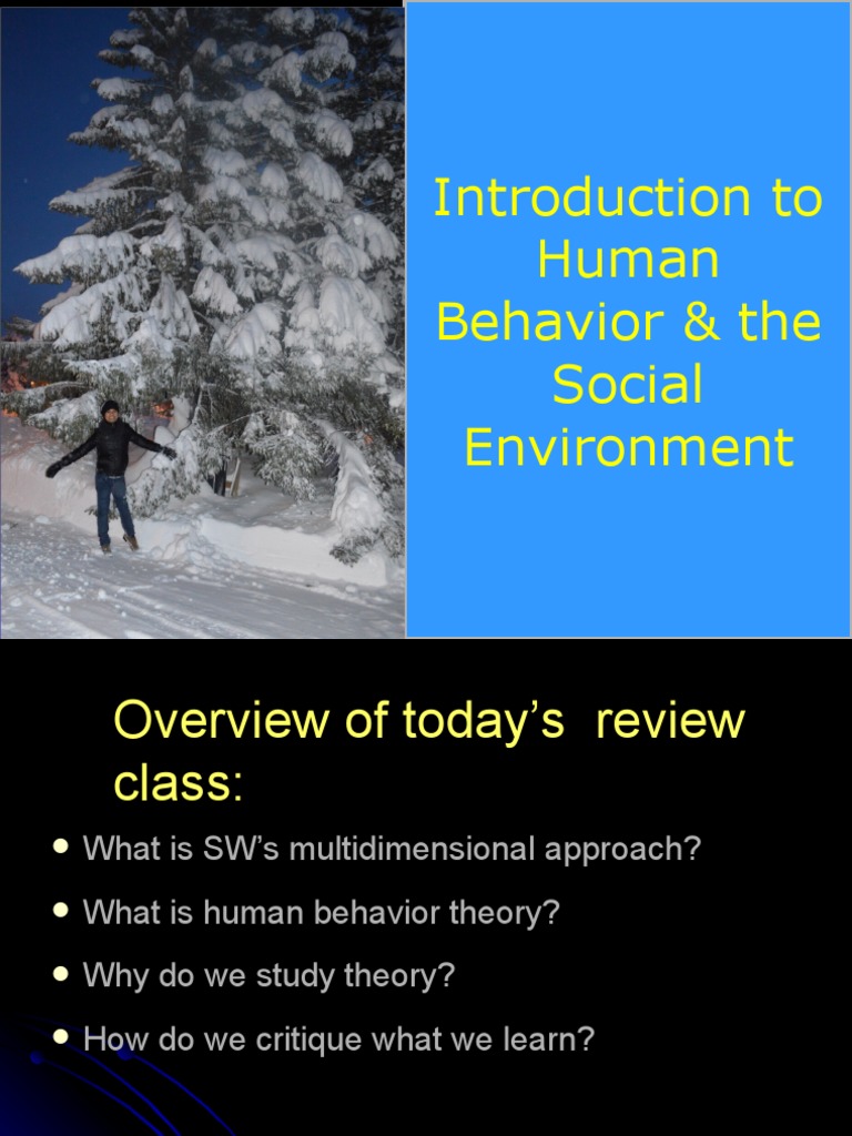 Intro to human behavior and social environment pdf id theory