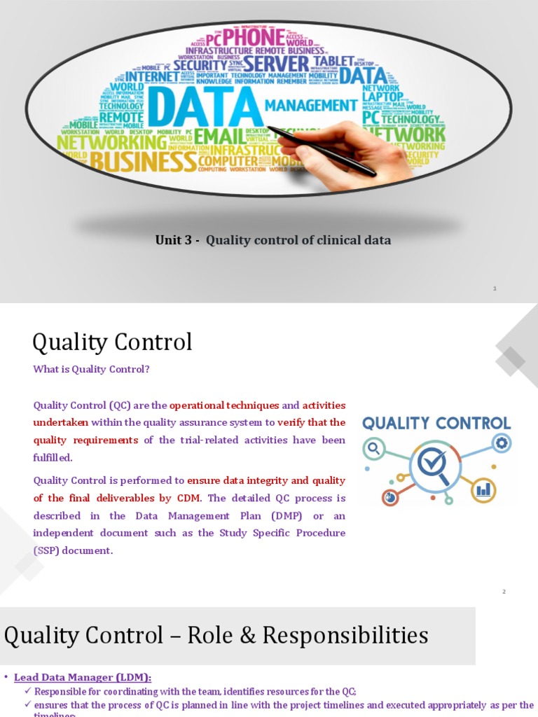 Clinical Data Quality Control Guide | PDF | Verification And Validation ...