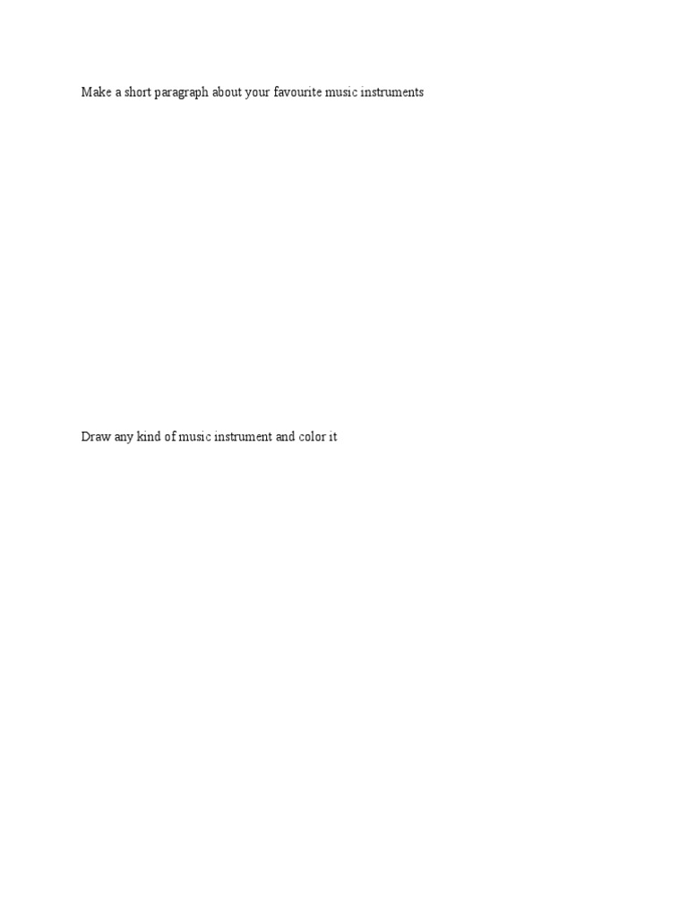 Make A Short Paragraph | PDF