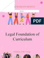 Legal Foundation of Curriculum