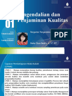 Modul 1 - Pengendalian dan Penjaminan Kualitas