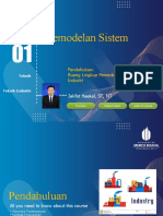 Pemodelan Pertemuan 1