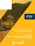 Instructivo para El Diligenciamiento Del Formato de Bienes y Rentas Sideap