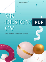 VR Designer CV