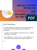 Social System of Islam, - The Building Block of The Society: Family