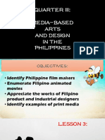 Quarter Iii: Media-Based Arts and Design in The Philippines