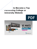 10 Ways To Become A Top Performing College or University Website