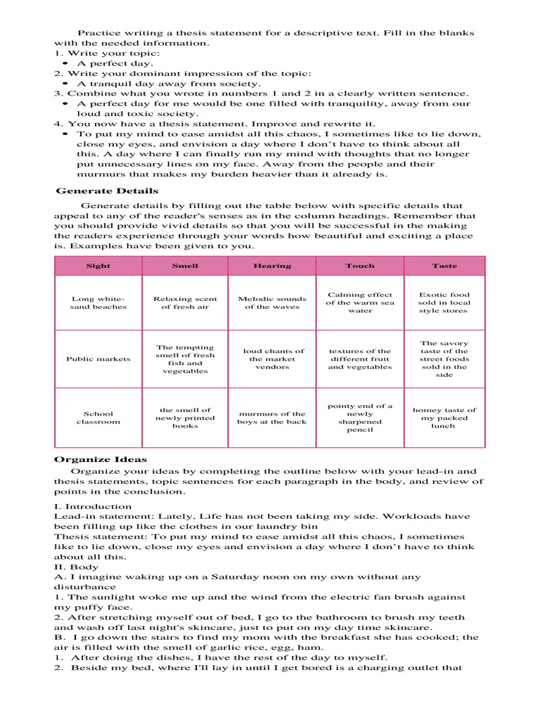 WHAT IS A NARRATIVE DESCRIPTION visual data 2