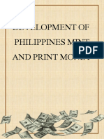 Development of Philippines Mint and Print Money