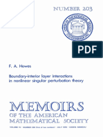 (Memoirs AMS 203) F A. Howes - Boundary-Interior Layer Interactions in Nonlinear Singular Perturbation (1979, Amer Mathematical Society)