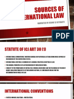 Sources of International Law: Narrated by Benny D Setianto