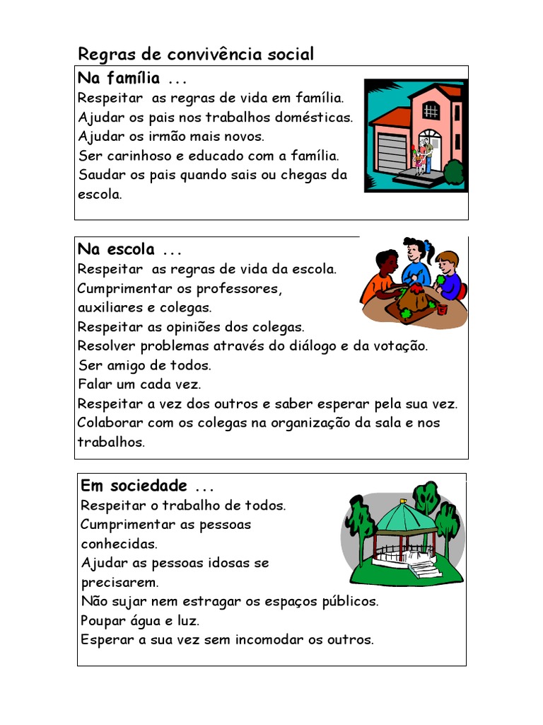 Regras de Convivência Social | PDF