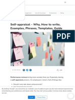 Self-Appraisal - Why, How To Write, Examples, Phrases, Templates, Guide - Keka
