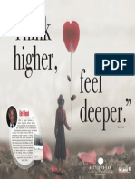 Think Higher, Feel Deeper." ": Elie Wiesel