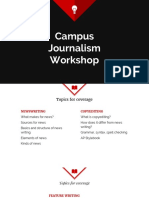 Campus Journalism Workshop