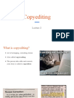 Copyediting (LECTURE 2)