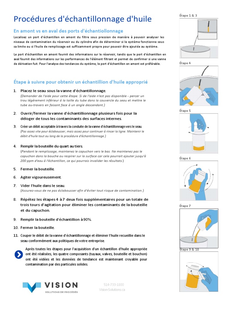 Oil Sampling Procedure FR | PDF