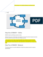 Step One of DMADV - Define: Define Measure Analyze Design Verify