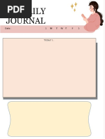 MY DAILY JOURNAL Templates