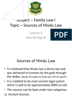 Family Law-I-Sources of Hindu Law