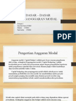 Dasar - Dasar Penganggaran Modal